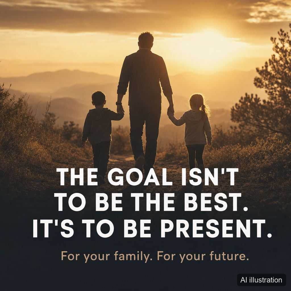 The goal isn't to be the best, it's to be present, for your family and your future