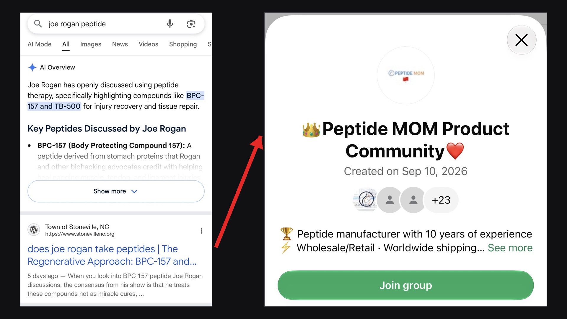 How a Hacked North Carolina Town Website Funneled Google Searches to Peptide Sellers in China